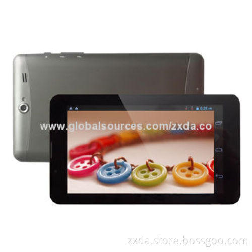 7-inch 512MB DDR3/4GB Flash Lamp 2-3G Tablet PC with Dual Core MTK6572 ARM Cortex A9/1.2GHz CPU